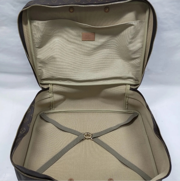 Louis Vuitton Sirius 45 Travel Bag Monogram Canvas Leather Handbag LV - Picture 7 of 8